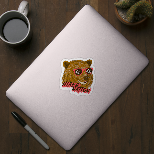 Hibernate Rave Bear by MorvernDesigns